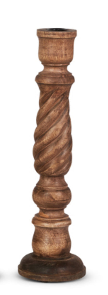 17” Wooden Candle Stick