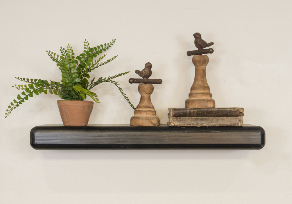 23.75” Black Plank Shelf