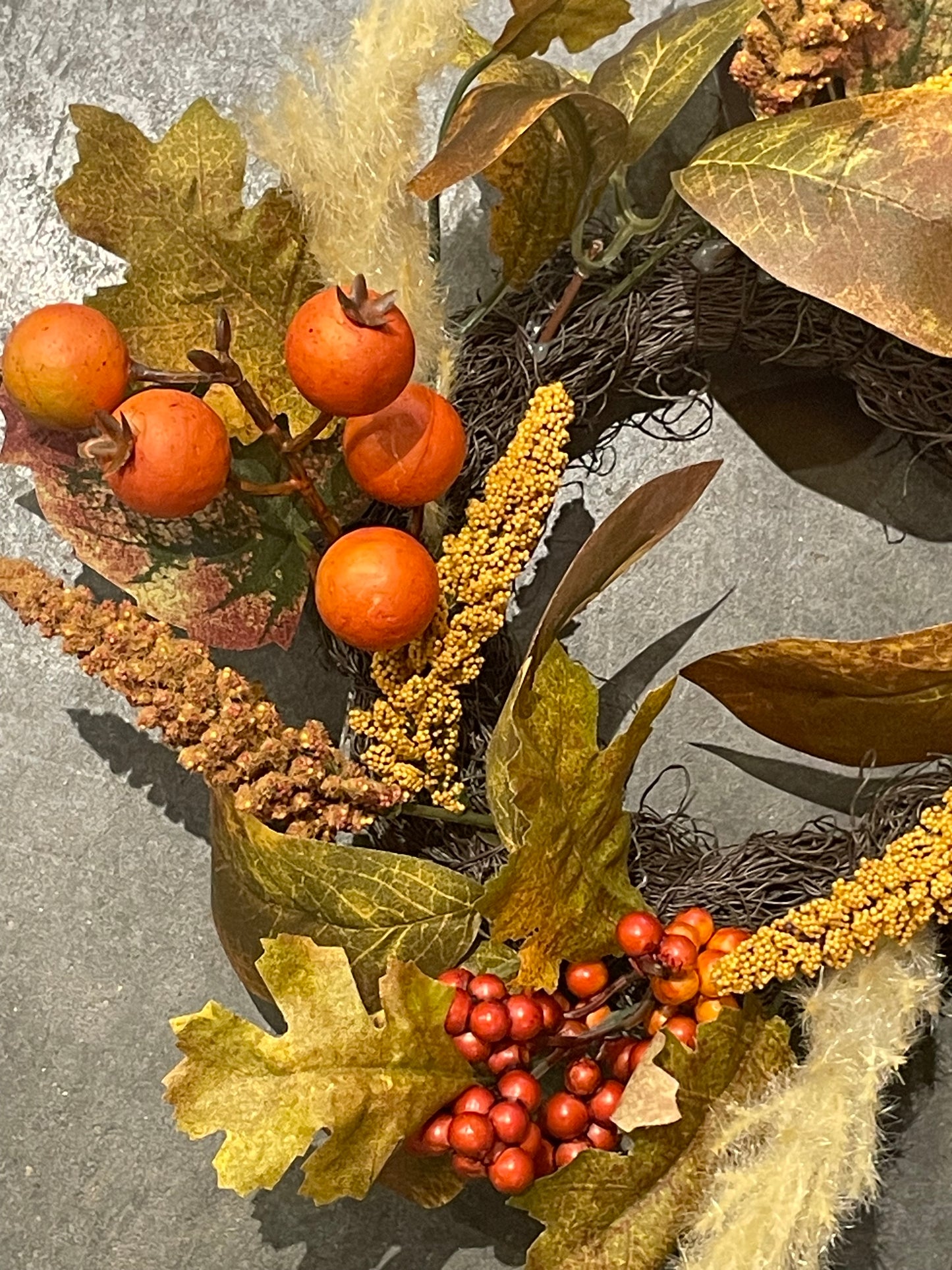 4.5” Fall Mixed Wreath