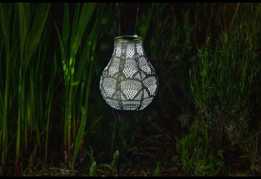 Stella 8” Bulb Solar Lantern-Sage