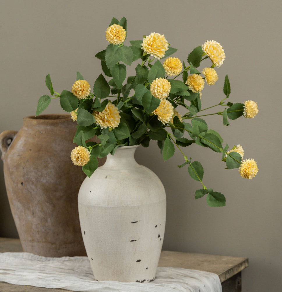 34” Yellow Mum Spray