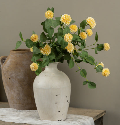 34” Yellow Mum Spray