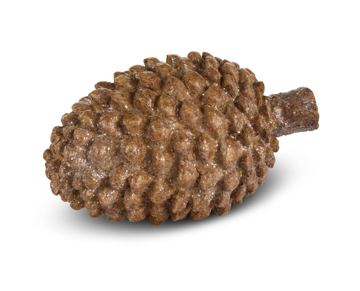 5.5” Glittered Pinecone
