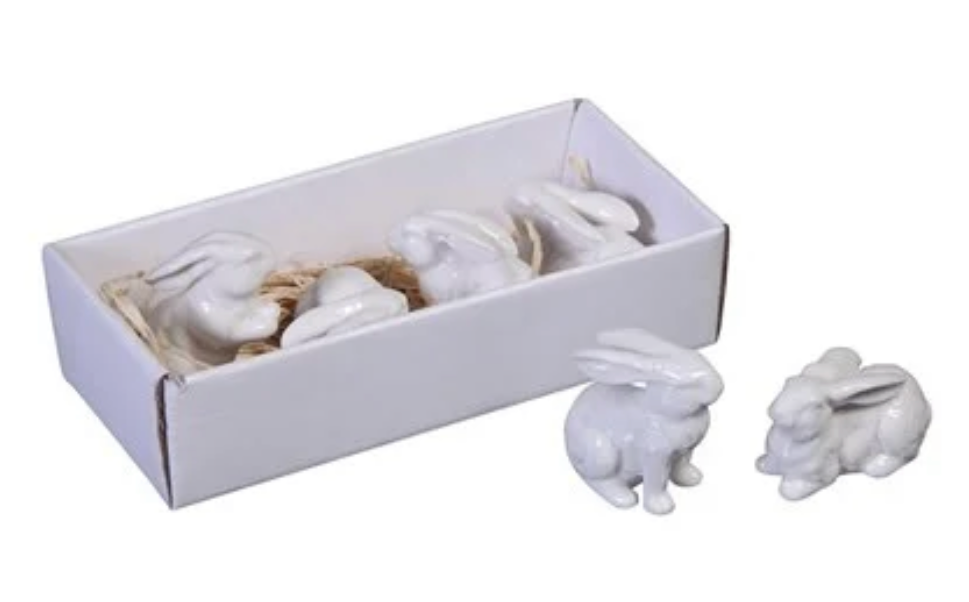 2-1/2” Ceramic Bunnies