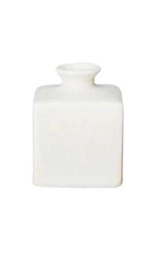 3-1/4”H Square Stoneware Vase
