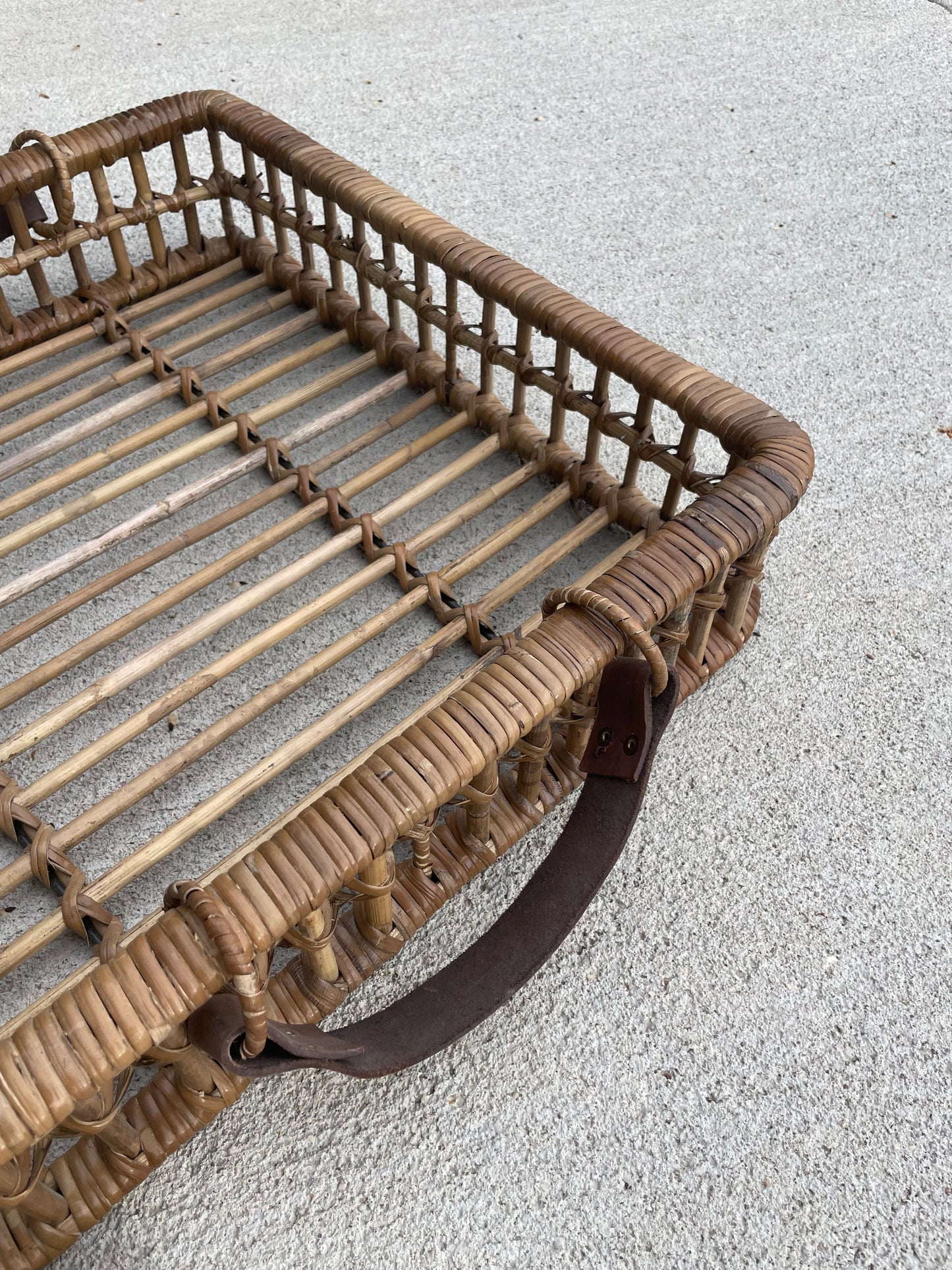 Tray w/ Leather Handles