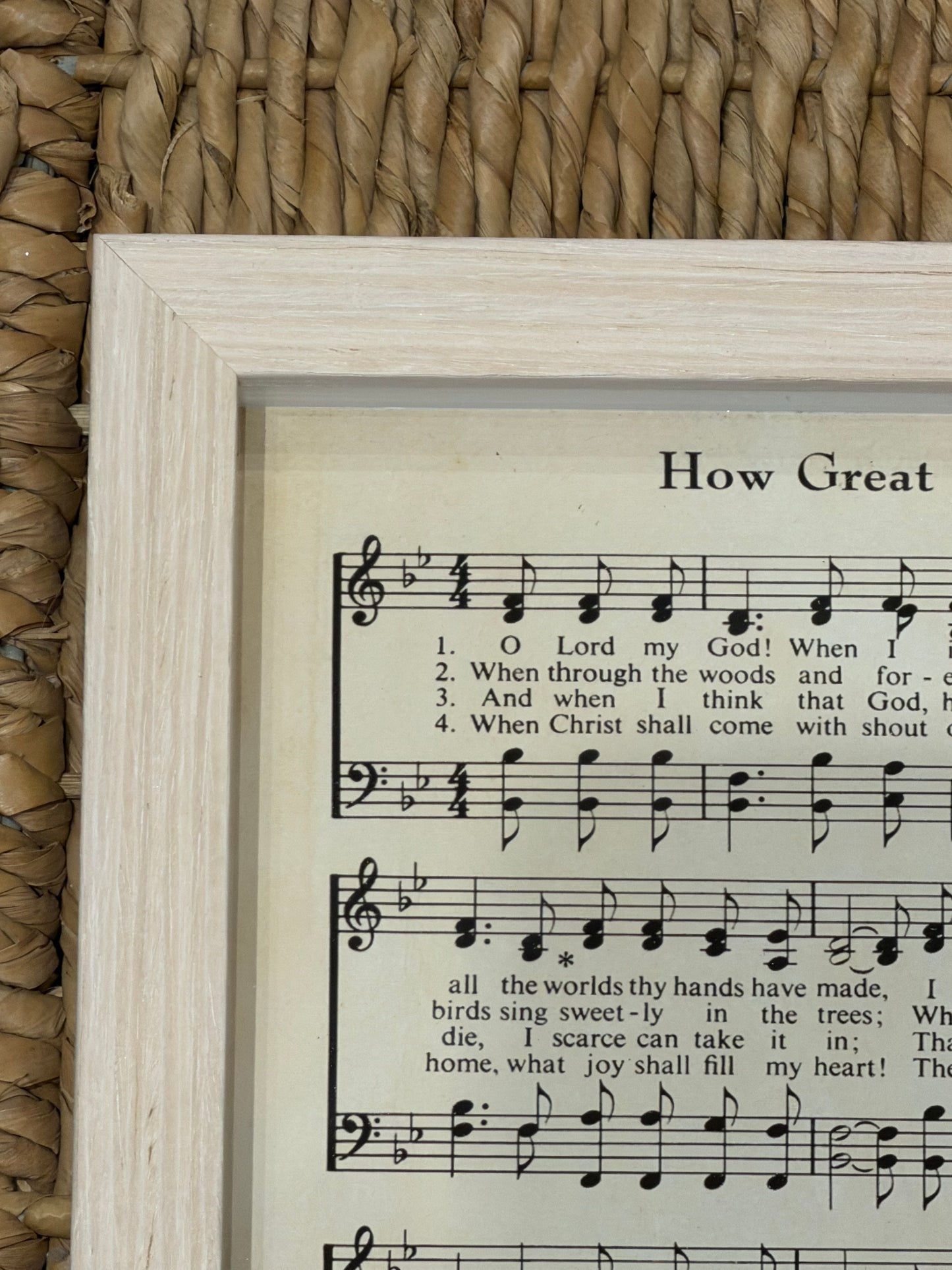 8” x 10” How Great Thou Art Hymn