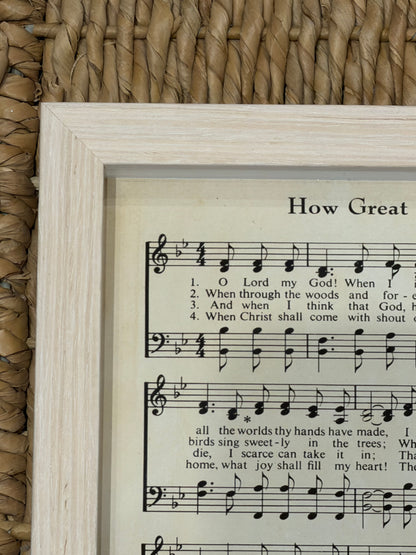 8” x 10” How Great Thou Art Hymn