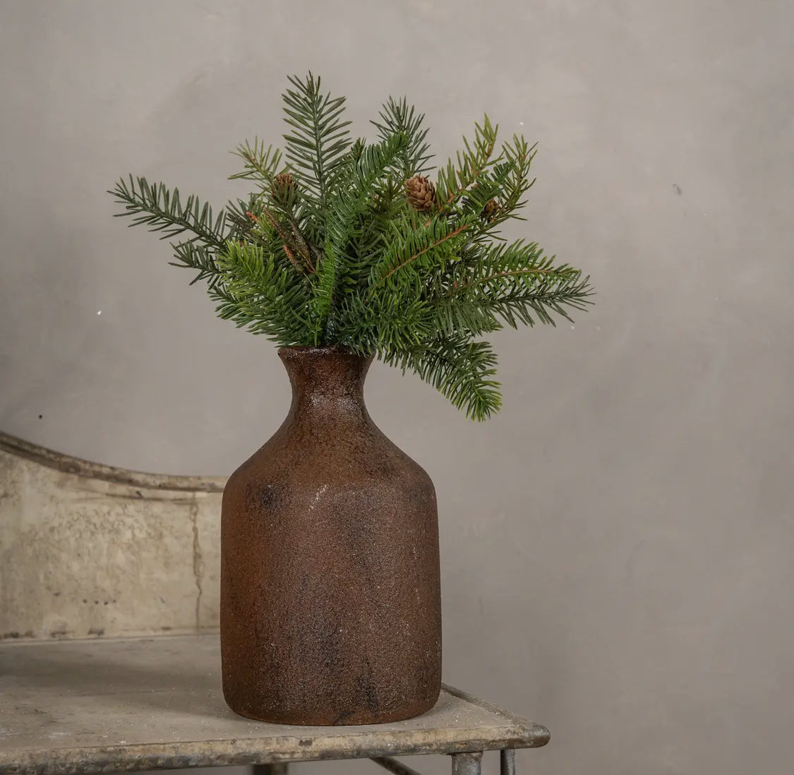 13.5” Hemlock & Douglas Fir wlMini Pinecones pick
