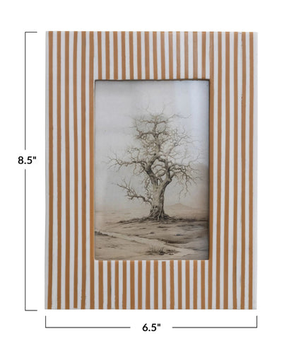 Resin Striped Framed