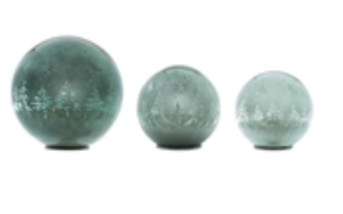 7.5” LED Globe w/Trees-Large