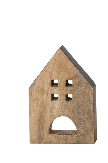 Mango Wood Houses w/Black Edges