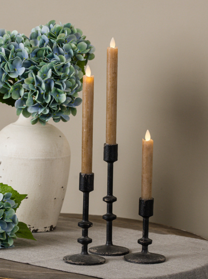 5.25” Aged Black Taper Candlestick