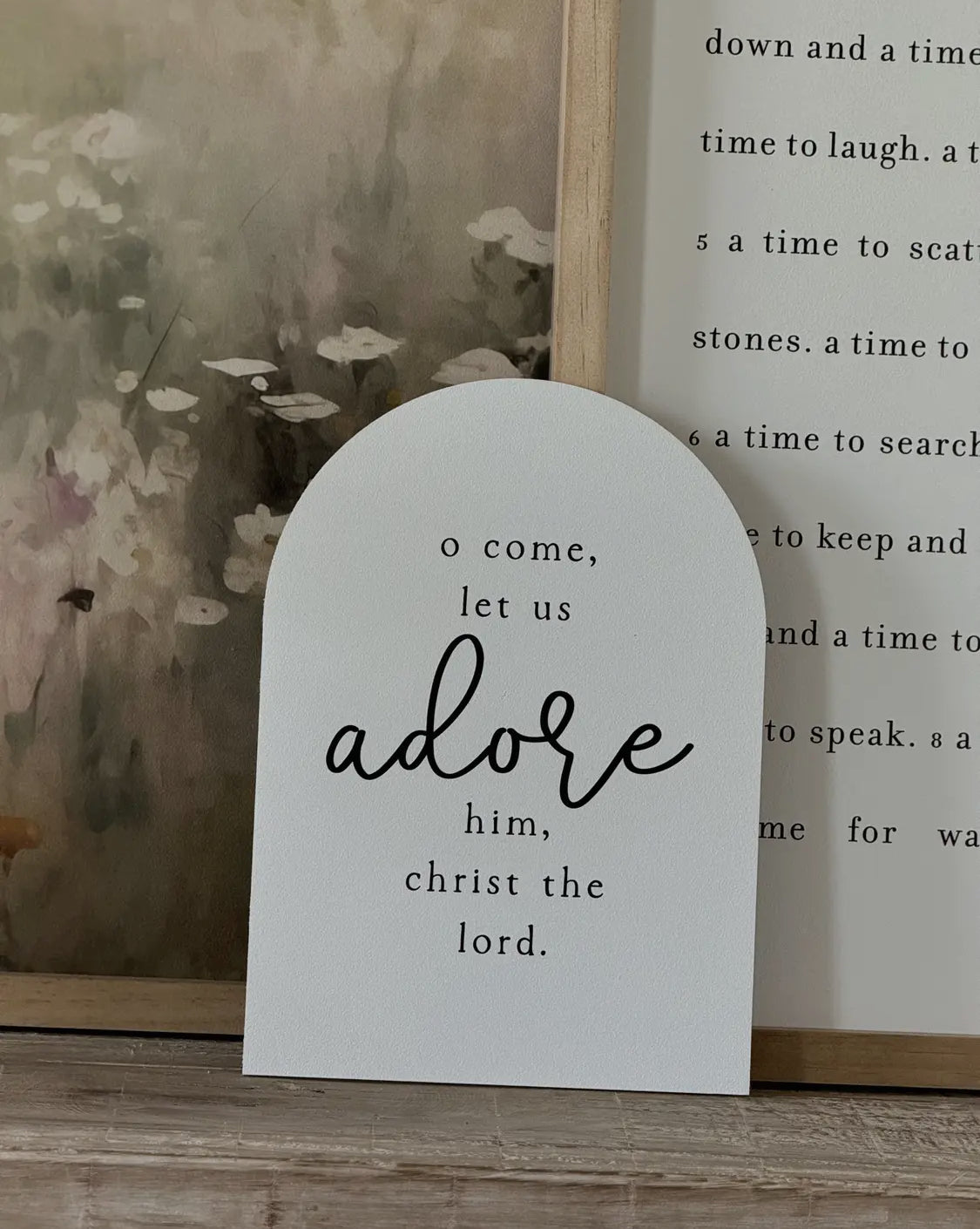 7”x10” O Come Let Us Adore Him