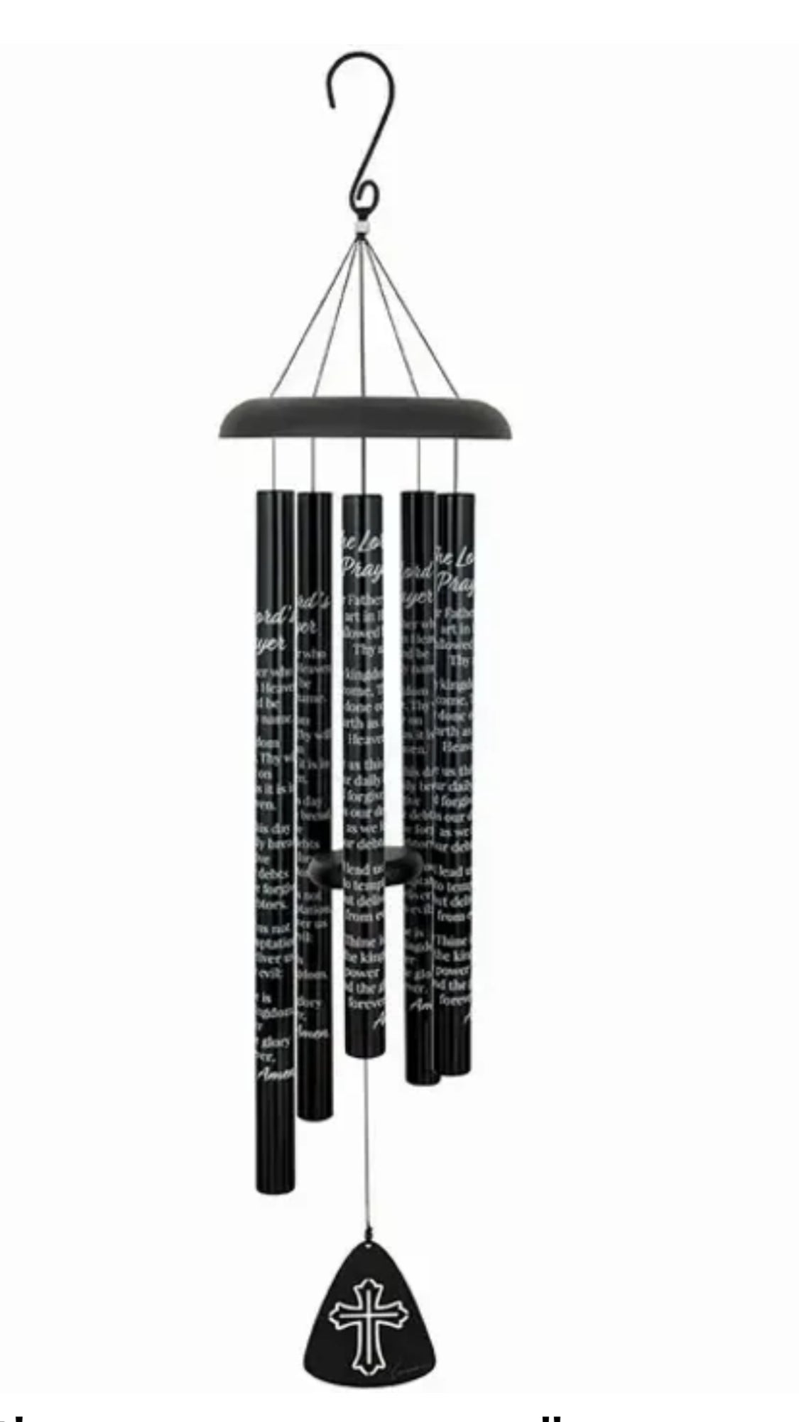 44” Black Sonnet Chime-“Lord’s Prayer”