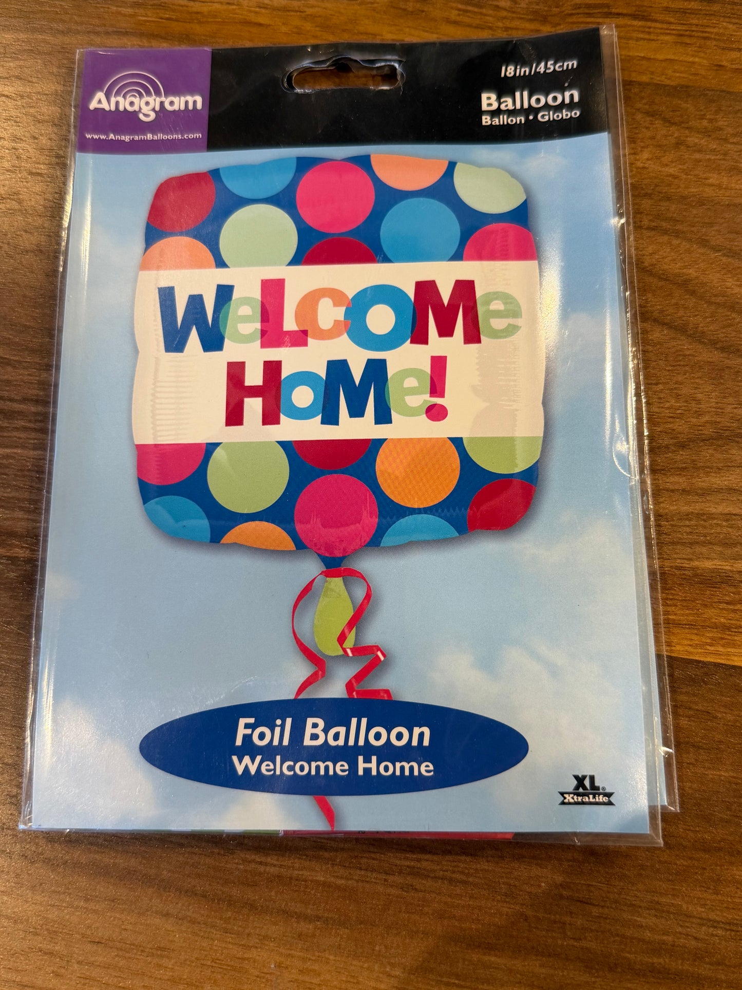 18” Welcome Home Mylar Balloon