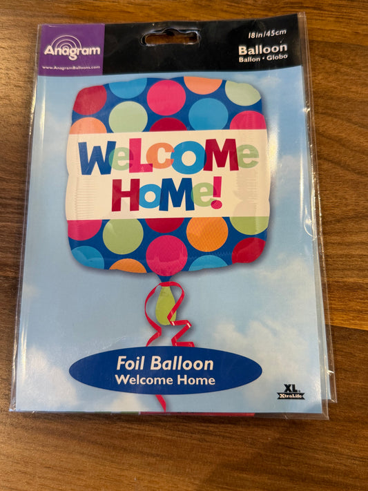 18” Welcome Home Mylar Balloon
