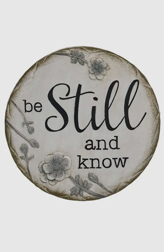 “Be Still & Know” Garden Stone