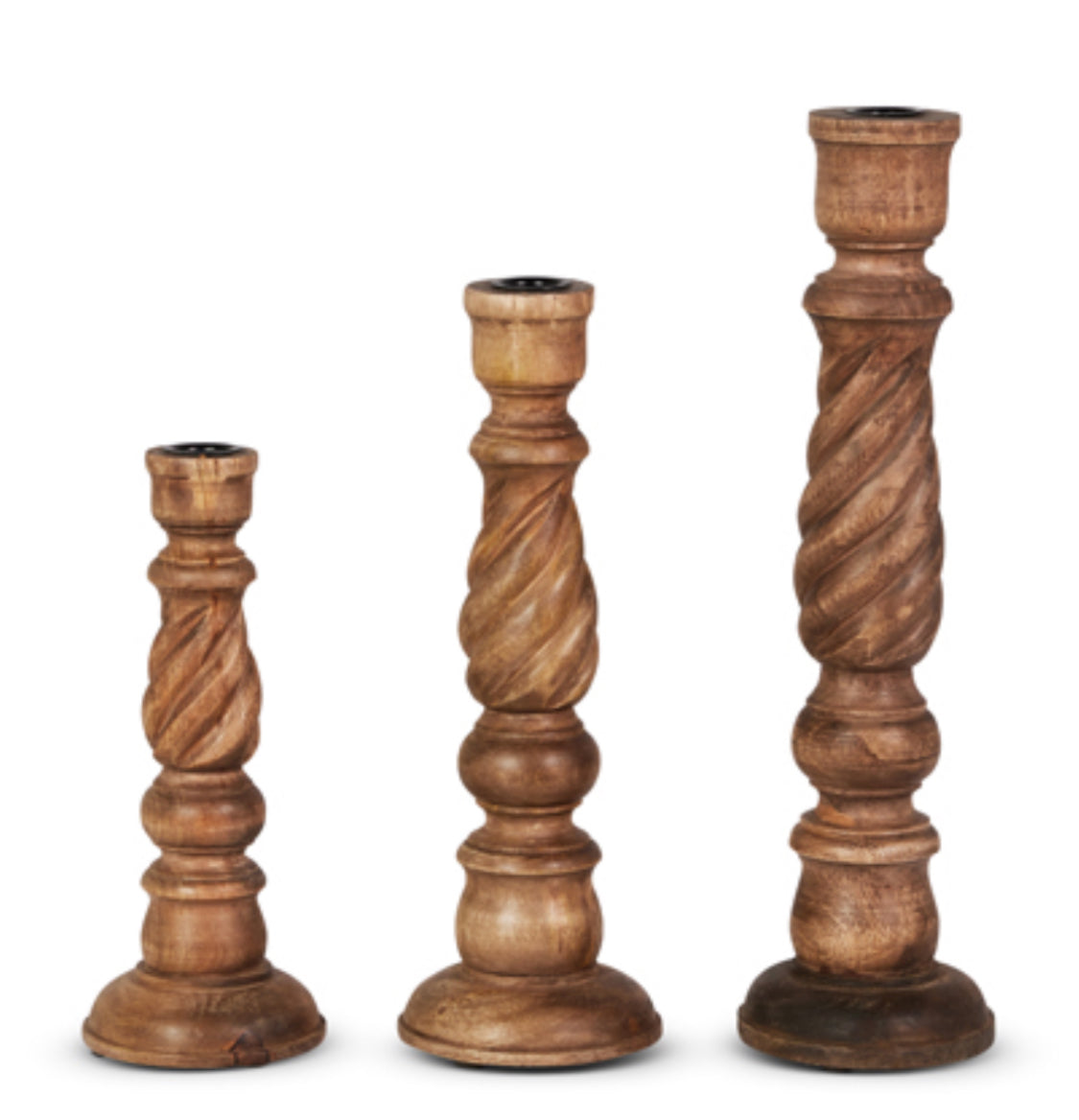 17” Wooden Candle Stick