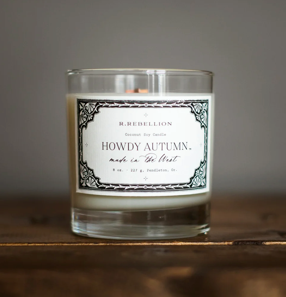 Howdy Autumn Fall Candle