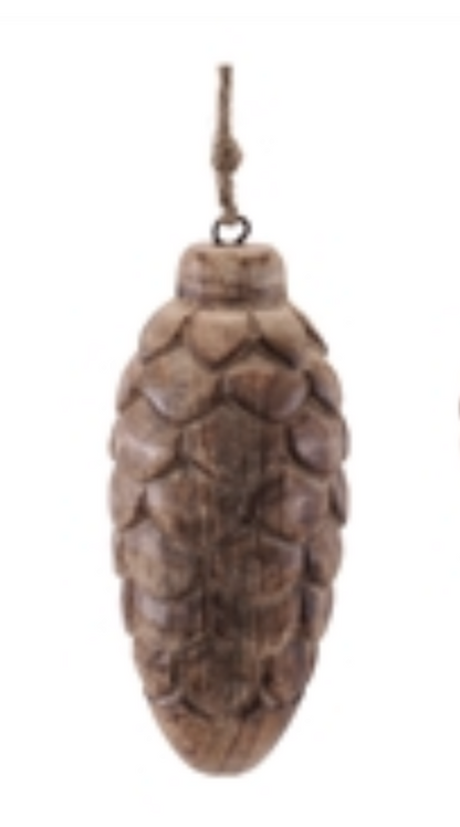 Wood Pinecone Ornament