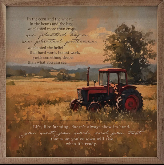 12”x12” We Planted Hope