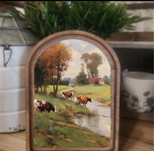 11” Arch Top Pasture Stream Framed Arch