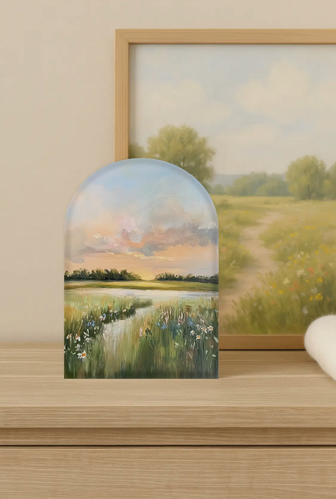 6”x4” Evening Meadow Wood Arch Sign