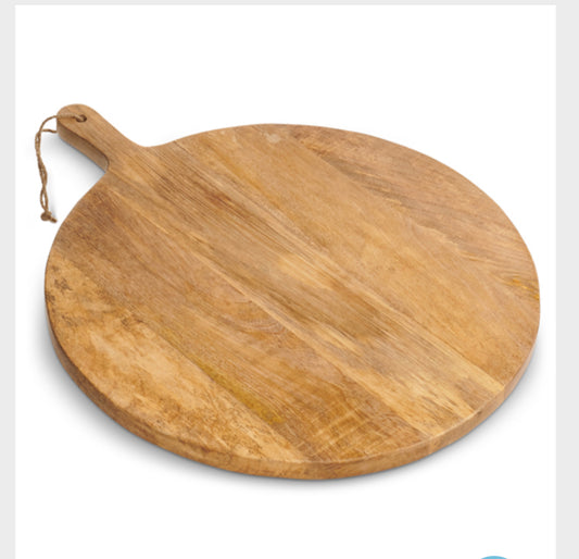 24” Wood Round Cutting Board