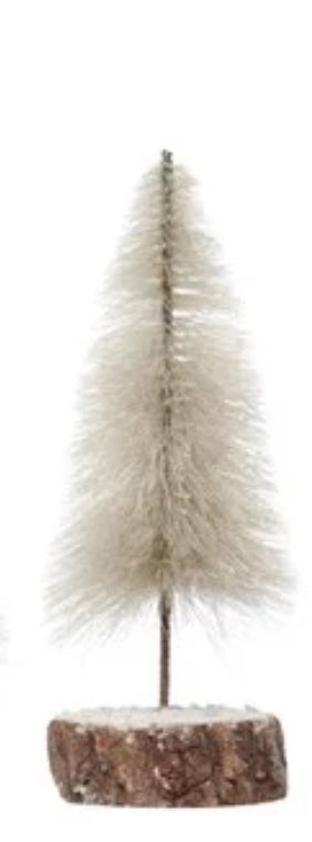 String Tree w/Wood Slice Base-med