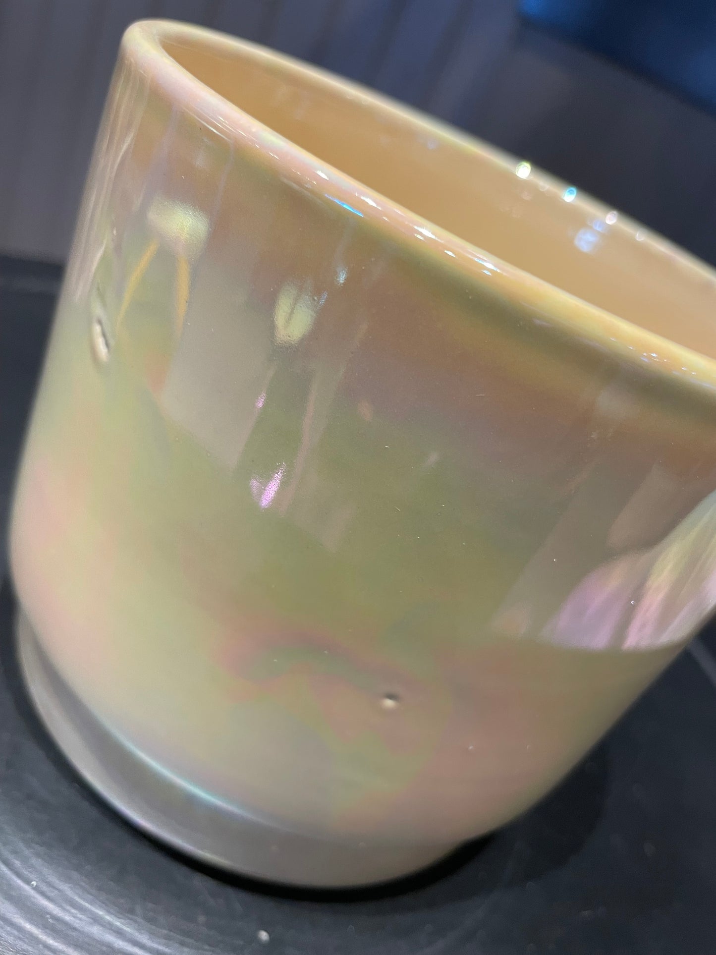 Iridescent Yellow 4” Planter