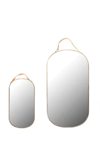 Velvet Edge Oval Mirror-Sm