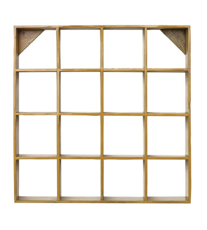 Reclaimed Mustard Wood Wall Shelf