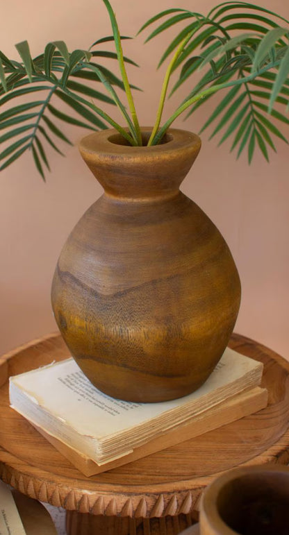 Hand Turned Wooden Vase-Small