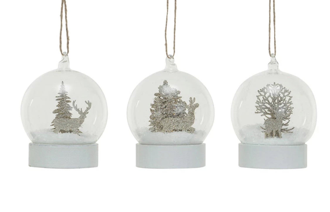 Glass Snow Globe Ornament