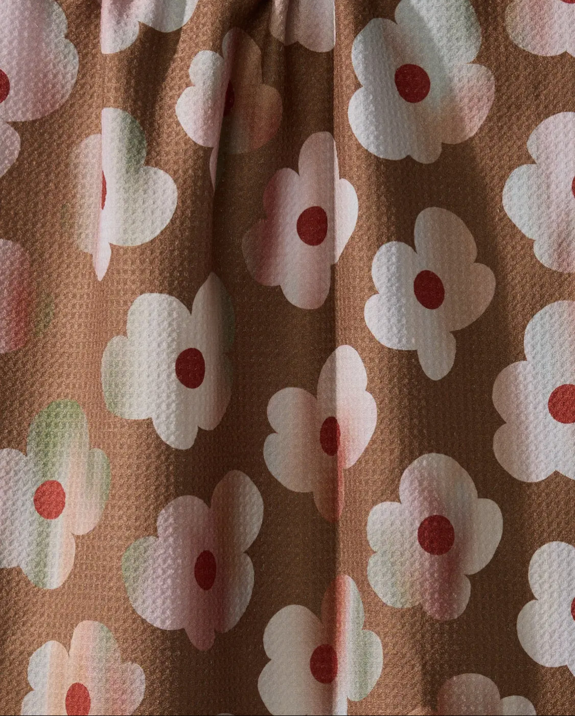 Brushed Bouquet Brown Tea Towel