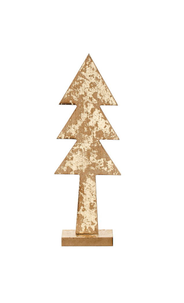 10-1/4”H MDF Gold Tree on Base