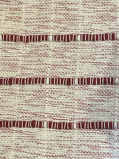 Red Corded Throw Blanket