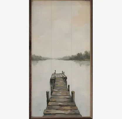 8” x 16” Dock On The Lake Print
