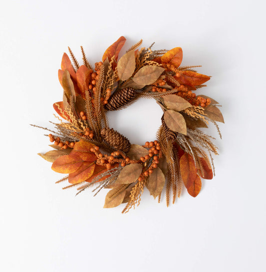 6.5” Pine Berry Wreath