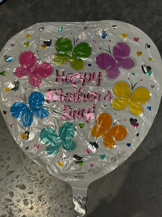 18” Happy Mother’s Day Heart Mylar Balloon