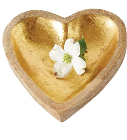 Mango Wood Heart Bowl