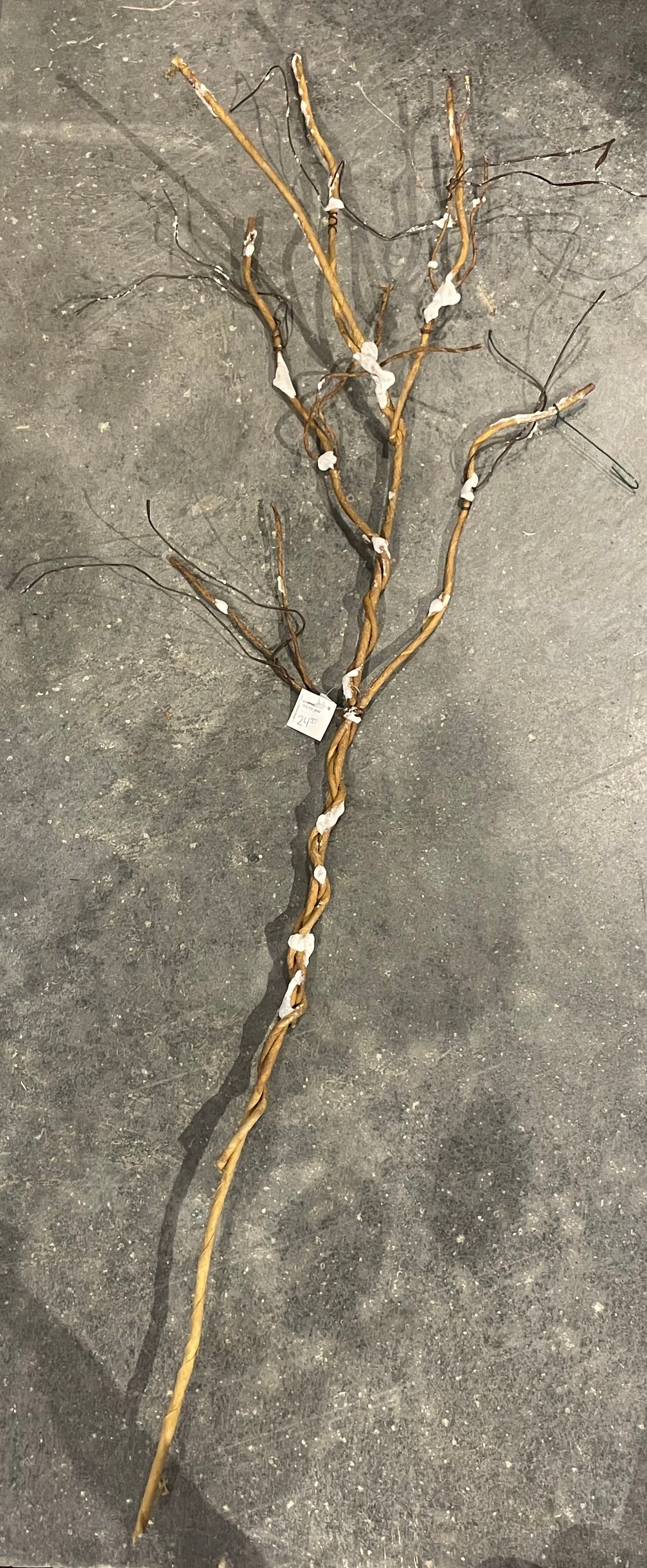 Wired Twig Branch w/Snow