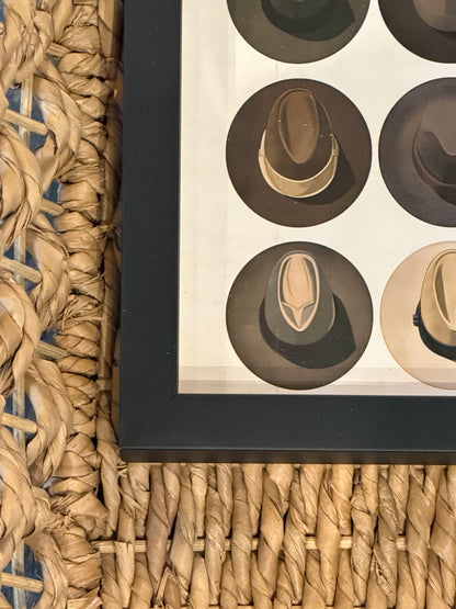 8” x 10” Vintage western Cowboy Hats poster