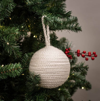 Knit Ball Ornament