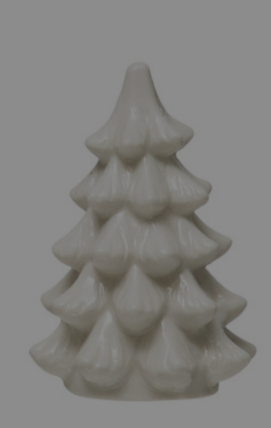 2.5”H White Stoneware Tree