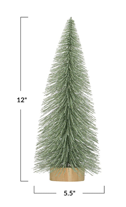 Mint Green Bottle Brush Tree