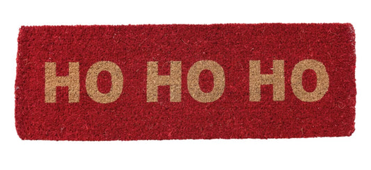 Natural Coir Double Doormat “HO HO HO”