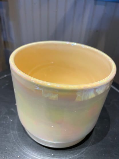 Iridescent Yellow 4” Planter