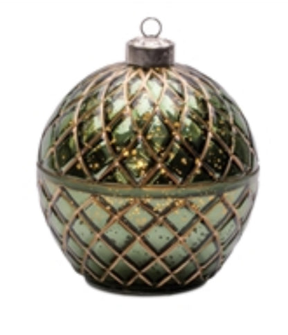 6.5” Green LED Ornament